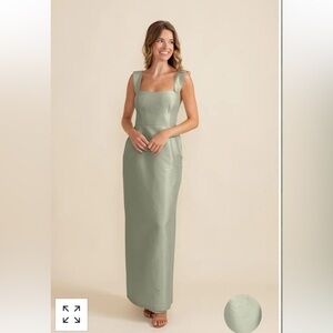 Lulakate Sage Bridesmaid Dress